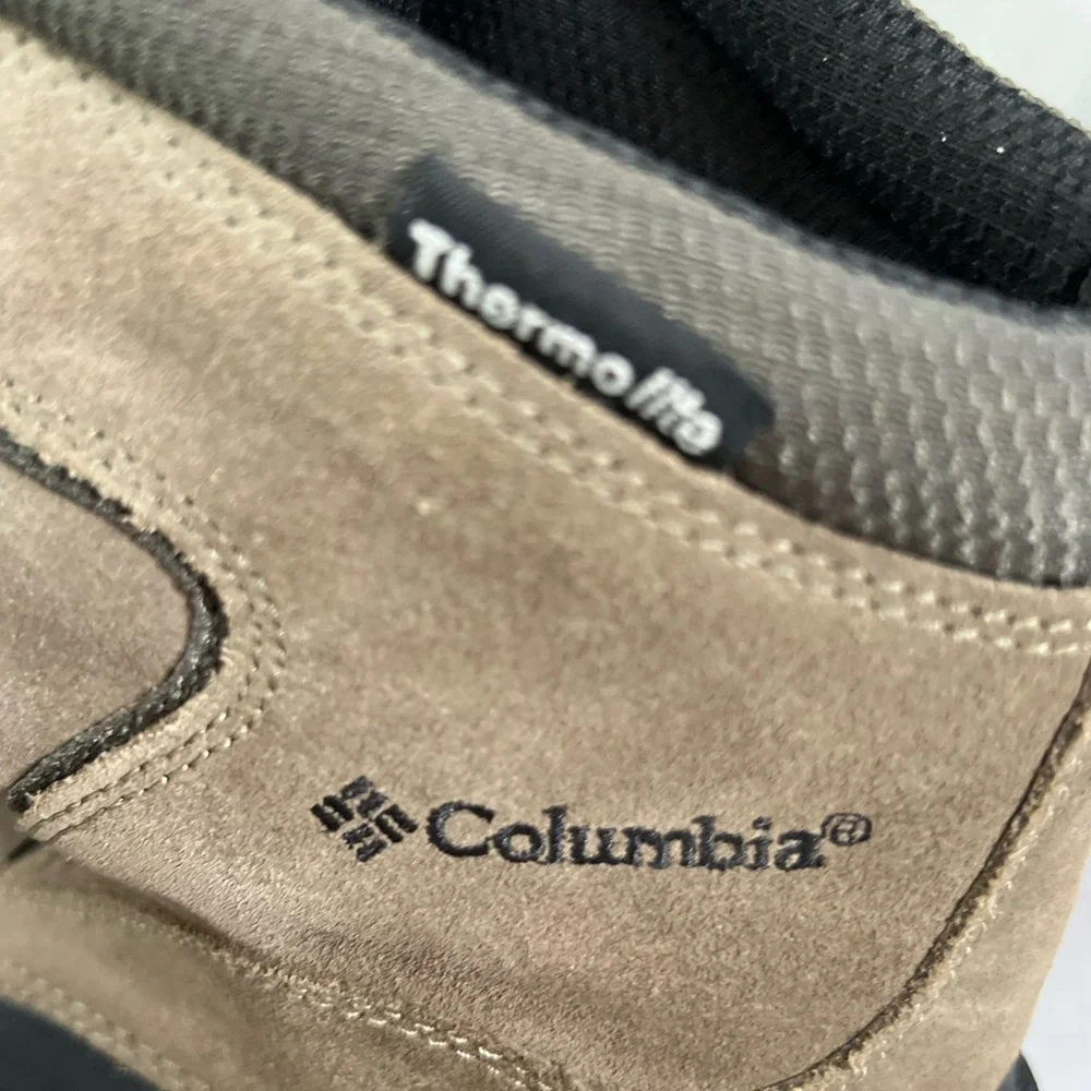 Columbia Mens Cascadian Summit Brown Black Lace Up Boots Water Resistant